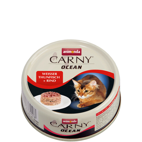 ANIMONDA для кошек Carny Ocean Adult  Тунец + Говядина /with white Tuna + Beef /80gr