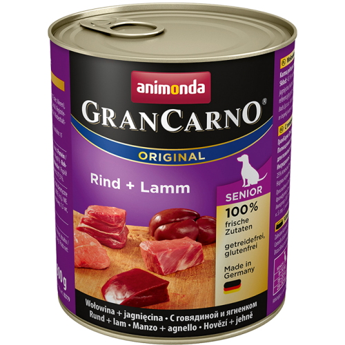 ANIMONDA  для собак GranCarno Original Senior говядина + баранина /Beef + Lamb/ 0.40 gr