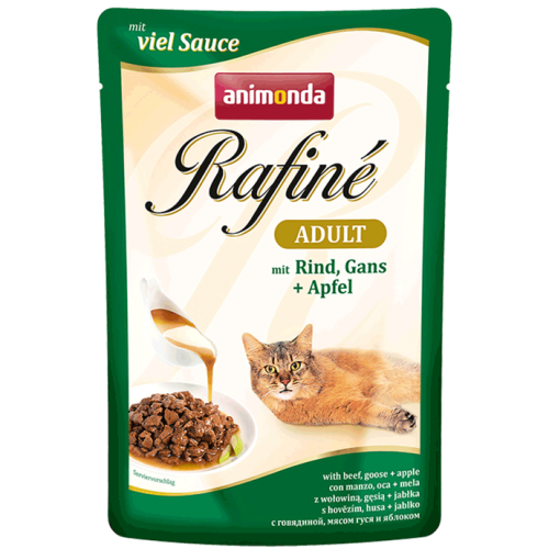 ANIMONDA for cats Rafiné with sauce Adult with beef, goose + apple 100 gr