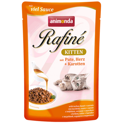 ANIMONDA for cats Rafiné with sauce Kitten with turkey, heart + carrots 100 gr