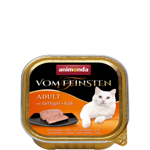 ANIMONDA for cats Vom Feinsten Adult mit Poultry + Veal 100 gr