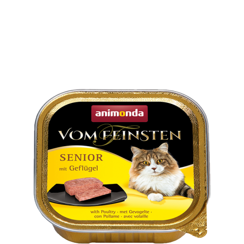 ANIMONDA для кошек Vom Feinsten Senior домашняя птица /with poultry/ 100 gr