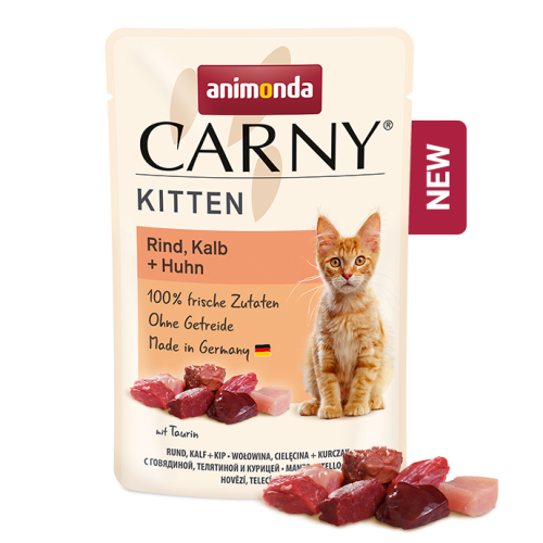 ANIMONDA for cats Carny Kitten beef, veal + chicken 200 gr