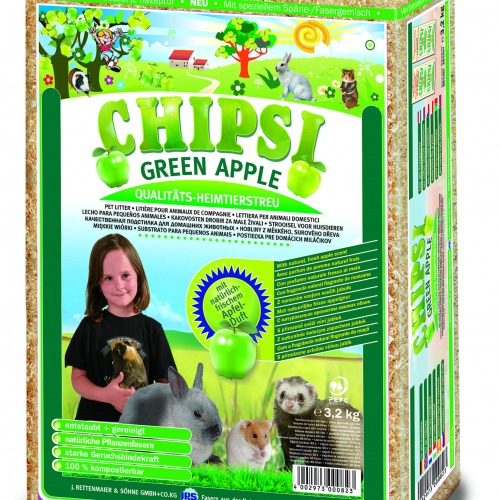 Litter CHIPSI Plus Green Apple 15L