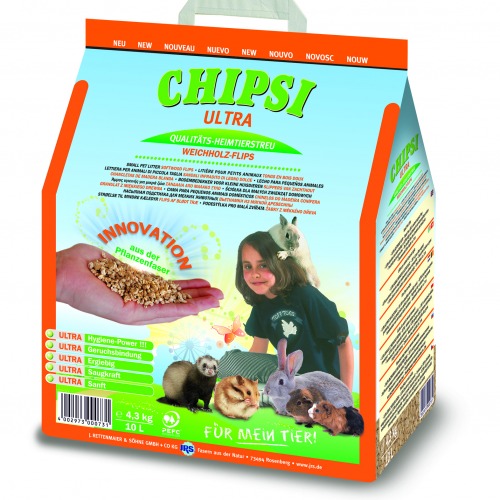 Litter CHIPSI ULTRA pellets for rodents 10L
